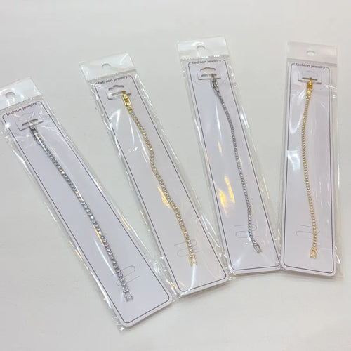 Wholesale Jewelry IG Style Casual Geometric Copper Zircon Polishing Inlay Tennis Chain Bracelets