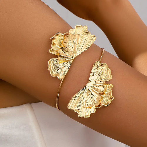 IG Style Commute New Style Leaves Ferroalloy Bangles Wholesale