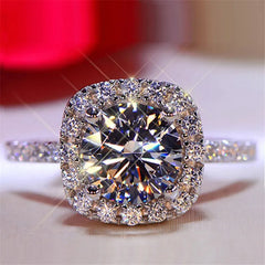 fashion alloy plating artificial rhinestones rings