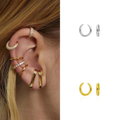 wholesale jewelry fashion geometric copper no inlaid earrings