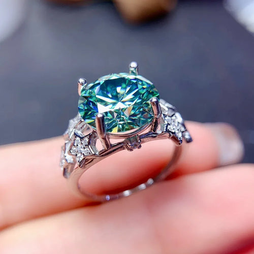 glam simple style star zircon copper wholesale open ring