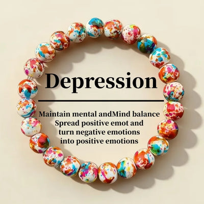 Round Natural Stone Bracelets with Twisted Rope Chain Featuring Beading Craftsmanship for Couples