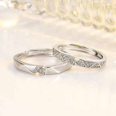 fashion geometric copper plating zircon open ring