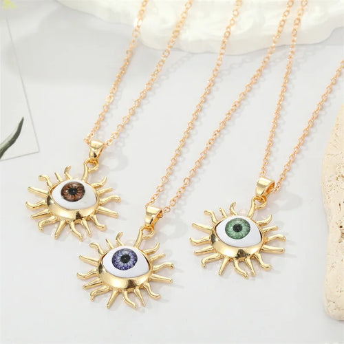 Fashion Eye Alloy Wholesale Pendant Necklaces