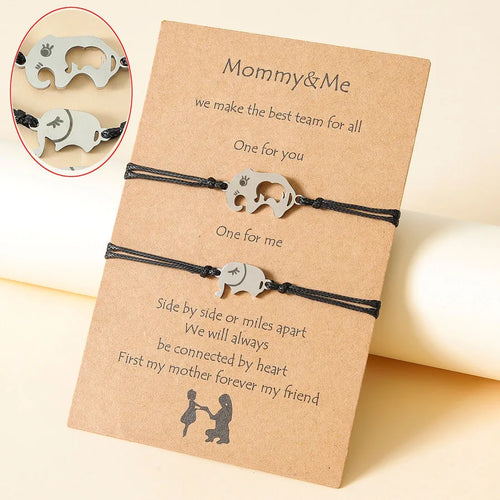 Vintage Style Animal No Inlaid 316 Stainless Steel  Wax line String Bracelets Wholesale