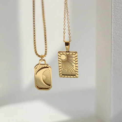 Wholesale Jewelry Fashion 304 Stainless Steel 18K Gold Plated Necklace