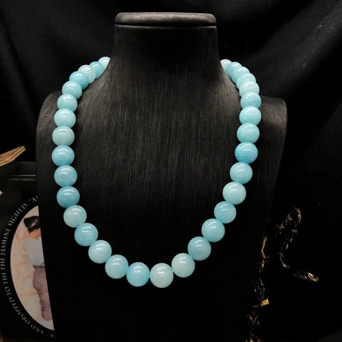 Vintage Style Simple Style Round Copper Beaded Chain Necklace In Bulk