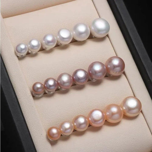 1 Pair 925 Sterling Silver Geometric Ear Studs