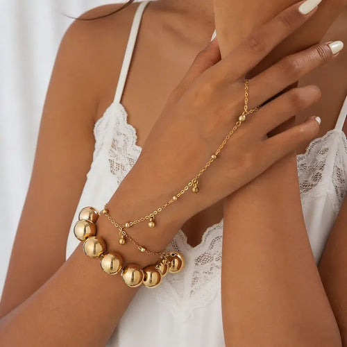 Ball For Bracelets in Golden Color
