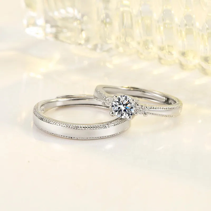 fashion geometric copper plating zircon open ring