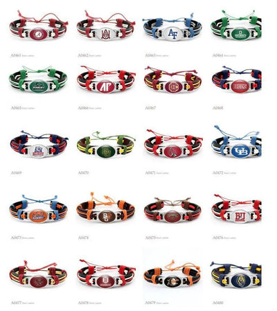 32 NFL Professional American Football League Bracelets Gifts Alloy Street Style Cartoon Character Pattern Unisex Bracelets